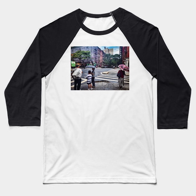 Upper West Side, Manhattan, New York City Baseball T-Shirt by eleonoraingrid